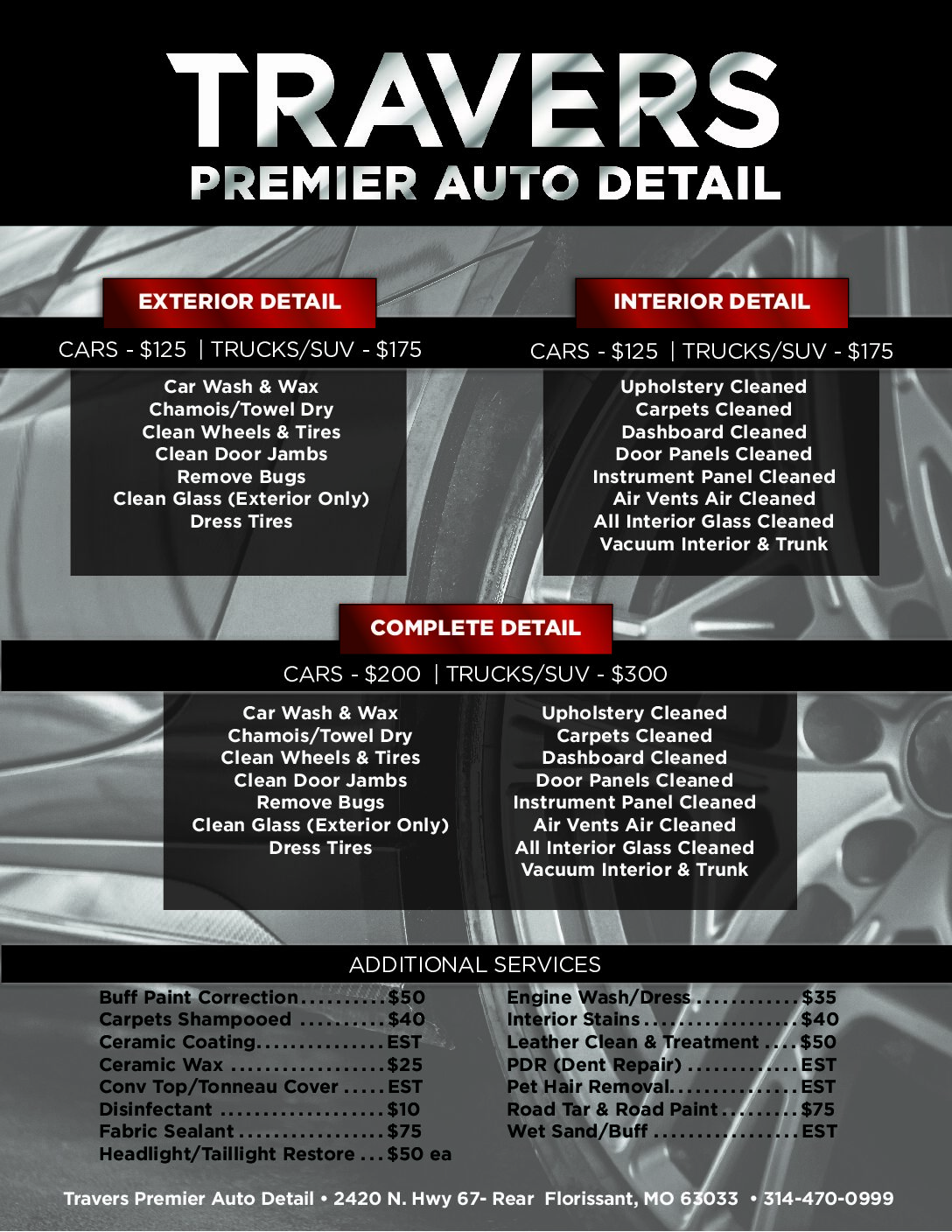 Auto Detailing Package Services